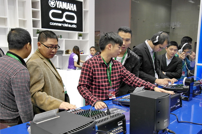 雅馬哈攜新一代MG系列調音臺等產品亮相中國(廣州)國際專業燈光、音響展覽會