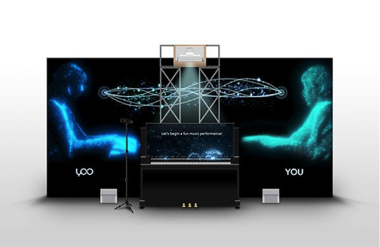 雅馬哈聯手博報堂i-Studio展出實驗性人工智能音樂裝置“與YOO合奏”