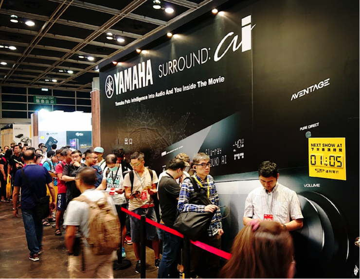 2018 香港高級視聽展 Yamaha環繞聲黑科技SURROUND:ai 引爆全場