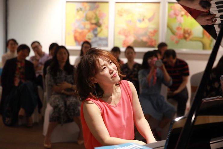 山根良子雅馬哈高端電鋼沙龍- 在青島朗藝美術館圓滿落幕