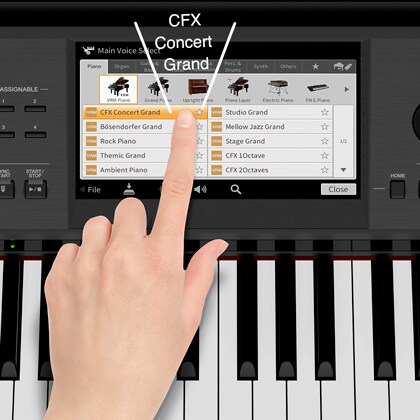 If you want it to, the Clavinova will even talk to you!