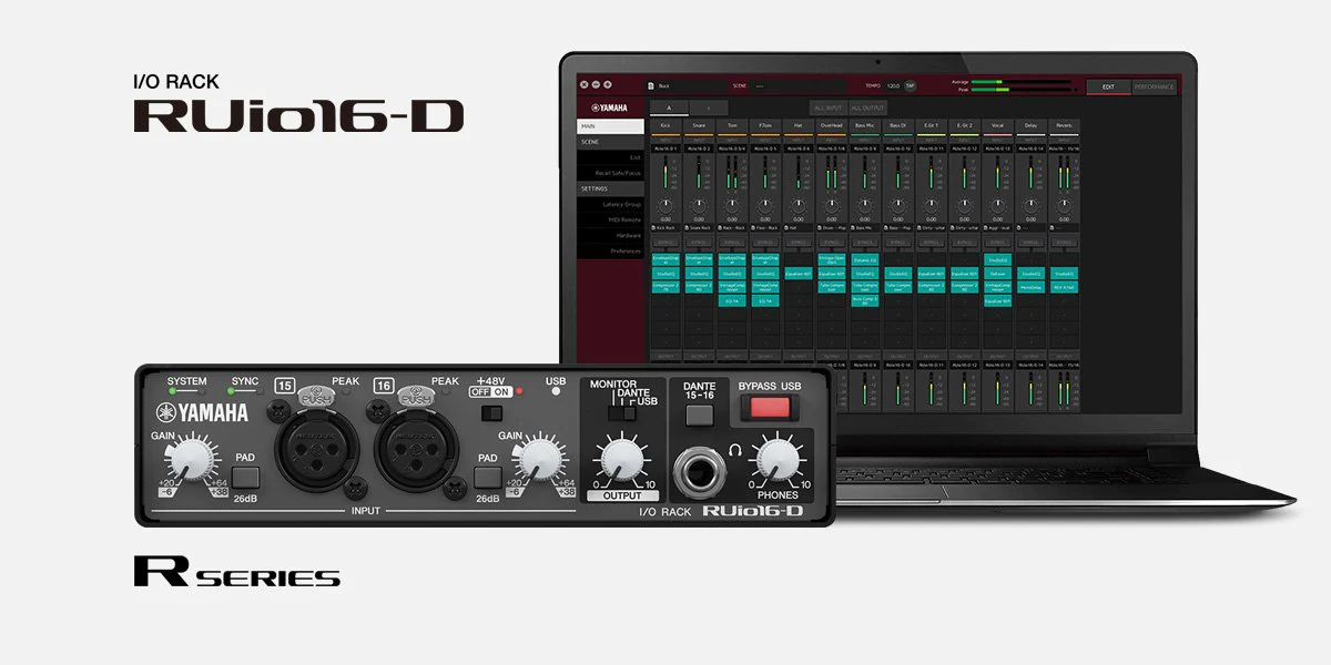 雅馬哈推出革新產品 RUio16-D,為基于 Dante 的音頻系統提供 VST3 插件