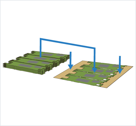 ［Image］PCB placer： HDI 基板用高精度框架排列機