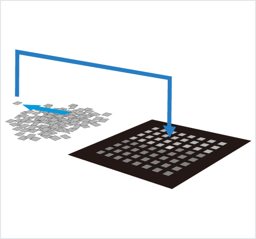 ［Image］Tray setter： 小尺寸單片用托盤排列機